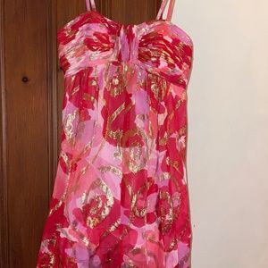 Pink Silk Dress